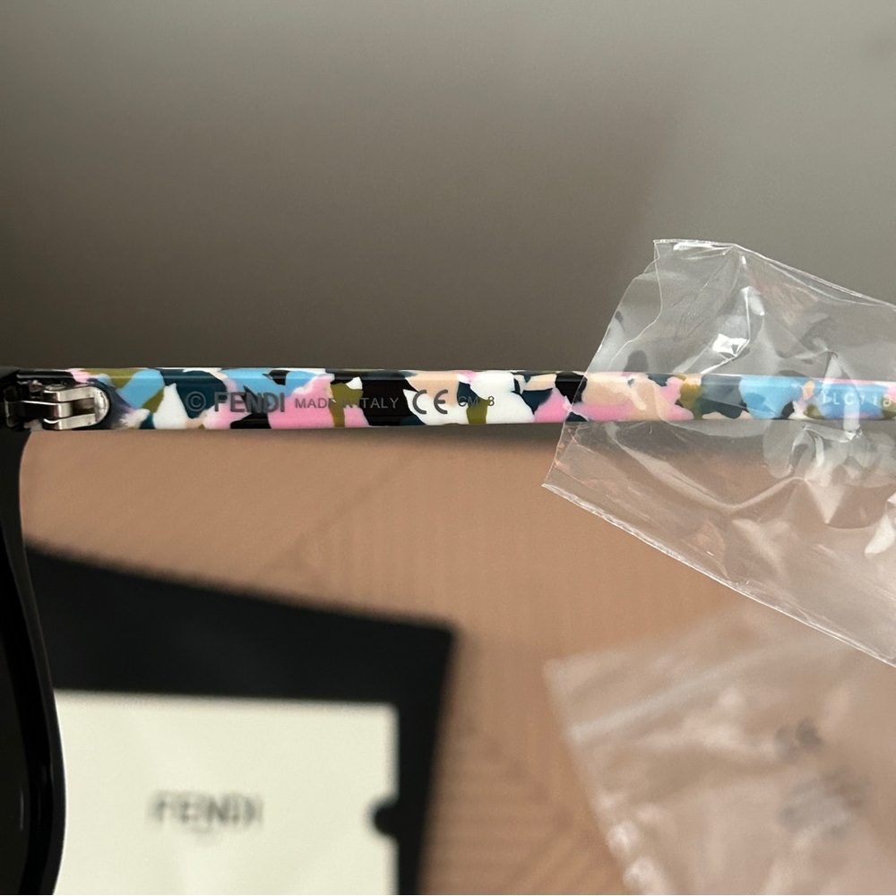 Fendi Sunglasses 56mm Black Multicolor Casual Luxury Classic Summer Vacation - Picture 10 of 16
